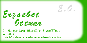 erzsebet ottmar business card